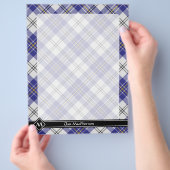 Clan MacPherson Blauwe Jurk Tartan Flyer (Hand)