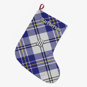 Clan MacPherson Blauwe Jurk Tartan Grote Kerstsok