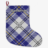 Clan MacPherson Blauwe Jurk Tartan Grote Kerstsok (Voorkant)
