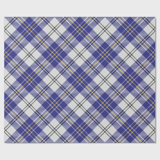 Clan MacPherson Blauwe Jurk Tartan Inpakpapier (Vlak)