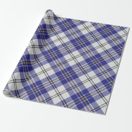 Clan MacPherson Blauwe Jurk Tartan Inpakpapier