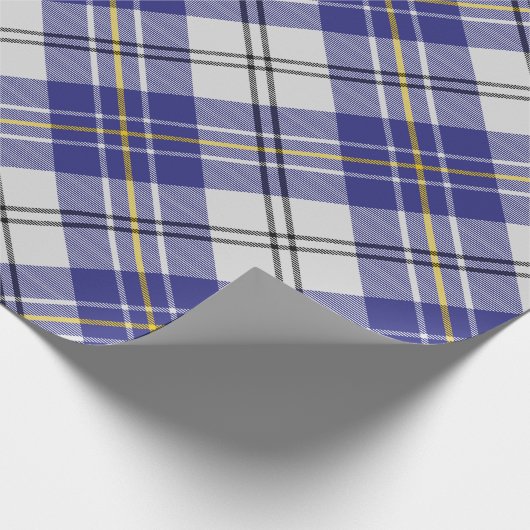 Clan MacPherson Blauwe Jurk Tartan Inpakpapier (Hoek)