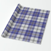 Clan MacPherson Blauwe Jurk Tartan Inpakpapier (Uitgerold)