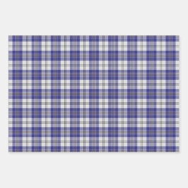 Clan MacPherson Blauwe Jurk Tartan Inpakpapier Vel