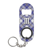 Clan MacPherson Blauwe Jurk Tartan Mini Flessenopener (Voorkant)
