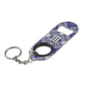 Clan MacPherson Blauwe Jurk Tartan Mini Flessenopener (Voorkant Gekanteld)