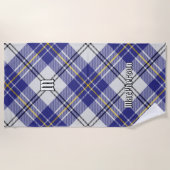 Clan MacPherson Blauwe Jurk Tartan Strandlaken (Voorkant)