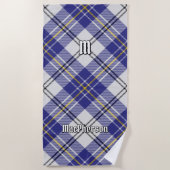 Clan MacPherson Blauwe Jurk Tartan Strandlaken (Voorkant)