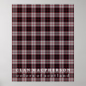 Clan MacPherson Colors of Scotland Tartan Poster (Voorkant)