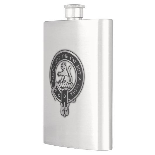 Clan MacPherson Crest Flask Flacon (Links)