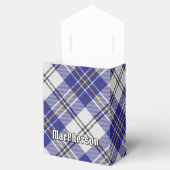 Clan MacPherson Crest over blauwe jurk Tartan Bedankdoosjes (Geopend)