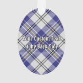 Clan MacPherson Crest over blauwe jurk Tartan Ornament (achterkant)