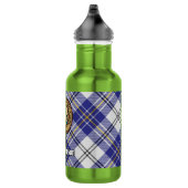 Clan MacPherson Crest over blauwe jurk tartan Waterfles (Rechts)
