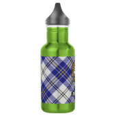 Clan MacPherson Crest over blauwe jurk tartan Waterfles (Links)