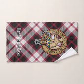 Clan MacPherson Crest over de jacht op Tartan Bad Handdoek (Handdoek)