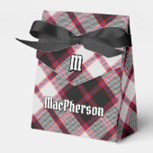 Clan MacPherson Crest over de jacht op Tartan Bedankdoosjes (Voorkant Zijde)
