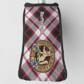 Clan MacPherson Crest over de jacht op Tartan Golfheadcover (Draai 90)