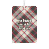 Clan MacPherson Crest over de jacht op Tartan Luchtverfrisser (Achterkant)