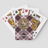 Clan MacPherson Crest over de jacht op Tartan Pokerkaarten (Achterkant)