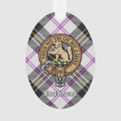 Clan MacPherson Crest over Dress Tartan Ornament (voorkant)