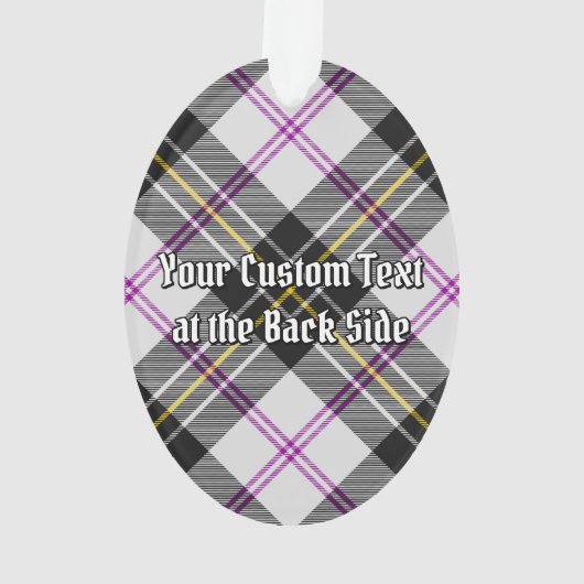 Clan MacPherson Crest over Dress Tartan Ornament (achterkant)