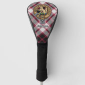 Clan MacPherson Crest over Hunting Tartan Golfheadcover (Voorkant)