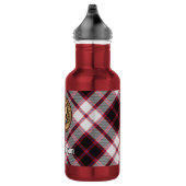 Clan MacPherson Crest over jacht-tartan Waterfles (Rechts)