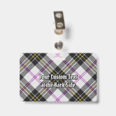 Clan MacPherson Crest over Jurk Tartan Badge (Achterkant met clip)