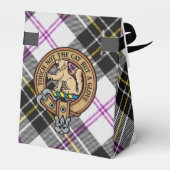 Clan MacPherson Crest over Jurk Tartan Bedankdoosjes (Achterkant)