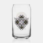 Clan MacPherson Crest over Jurk Tartan Blikvorm Glas (Achterkant)