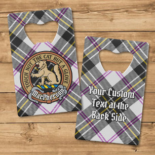 Clan MacPherson Crest over Jurk Tartan Creditkaart Flessenopener