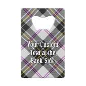 Clan MacPherson Crest over Jurk Tartan Creditkaart Flessenopener (Achterkant)