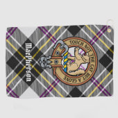 Clan MacPherson Crest over Jurk Tartan Golf Handdo Golfhanddoek (Horizontaal)
