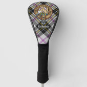 Clan MacPherson Crest over Jurk Tartan Golfheadcover (Voorkant)