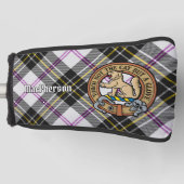 Clan MacPherson Crest over Jurk Tartan Golfheadcover (Voorkant)