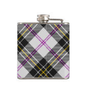 Clan MacPherson Crest over Jurk Tartan Heupfles (Achterkant)