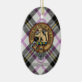 Clan MacPherson Crest over Jurk Tartan Keramisch Ornament (Rechts)