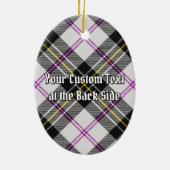 Clan MacPherson Crest over Jurk Tartan Keramisch Ornament (Achterkant)