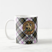 Clan MacPherson Crest over Jurk Tartan Koffiemok (Links)