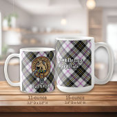 Clan MacPherson Crest over Jurk Tartan Koffiemok