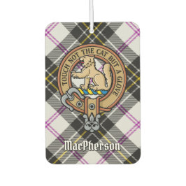Clan MacPherson Crest over Jurk Tartan Luchtverfrisser
