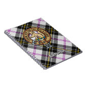Clan MacPherson Crest over Jurk Tartan Notitieboek (Rechterzijde)