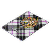 Clan MacPherson Crest over Jurk Tartan Notitieboek (Linkerzijde)