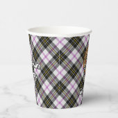Clan MacPherson Crest over Jurk Tartan Paper Cups Papieren Bekers (Rechts)