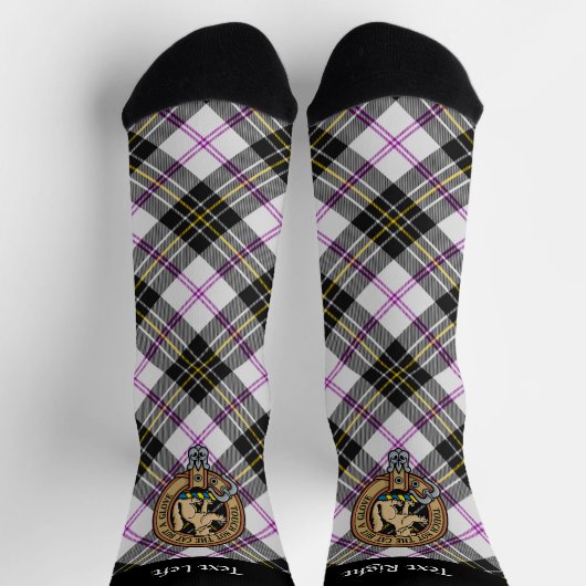 Clan MacPherson Crest over Jurk Tartan Sokken (Top)