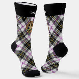 Clan MacPherson Crest over Jurk Tartan Sokken