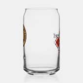 Clan MacPherson Crest over rode jurk Tartan Blikvorm Glas (Links)