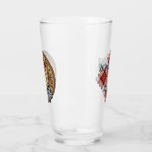 Clan MacPherson Crest over rode jurk Tartan Glas (Links)