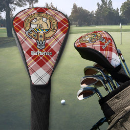 Clan MacPherson Crest over rode jurk Tartan Golfheadcover