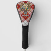 Clan MacPherson Crest over rode jurk Tartan Golfheadcover (Voorkant)